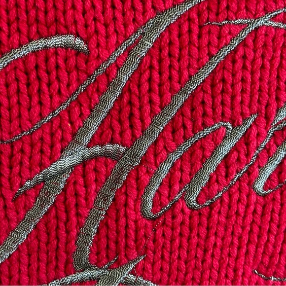 Vintage y2k 90s Harley Davidson women’s cardigan sweater Red L embroidered biker - Picture 10 of 13